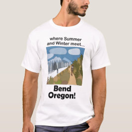 Camiseta Fim de semana em Bend Oregon com clima duplo