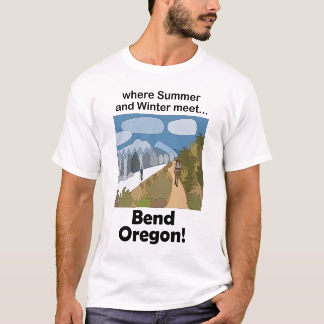 Camiseta Fim de semana em Bend Oregon com clima duplo (Frente)