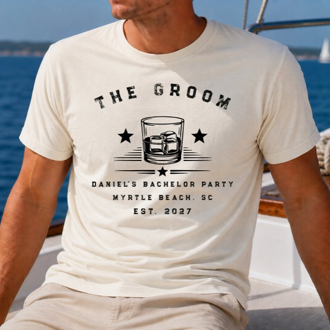Camiseta Fim de Semana Personalizado com Tema de Uísque par (Criador carregado)