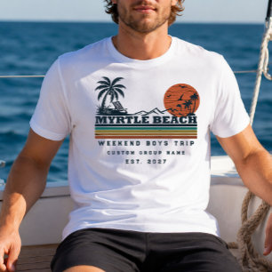 Camiseta Fim de Semana Personalizado em Myrtle Beach para F