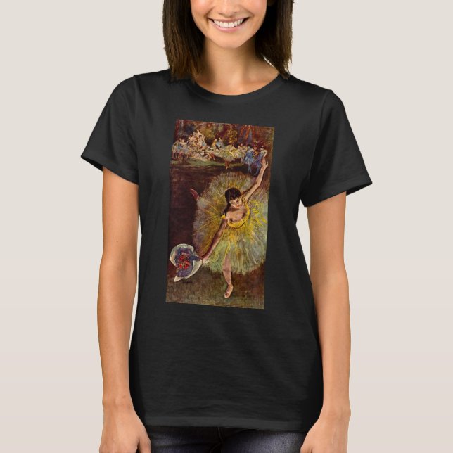 Camiseta Fim de uma Arabesque de Edgar Degas, Ballet Antigo (Frente)