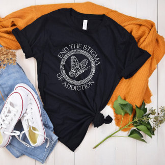 Camiseta Fim do estigma do Vício | Sensibilização para a so