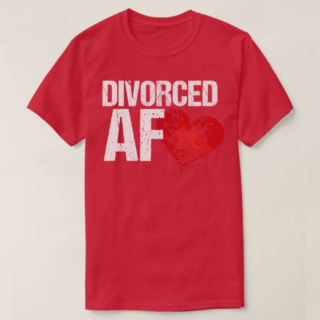 Camiseta Fim do Fato Divorciado AF Ex Esposa Fim (Frente do Design)