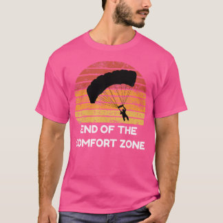 Camiseta Fim Do Paraquedismo De Paraquedismo Da Zona De Con