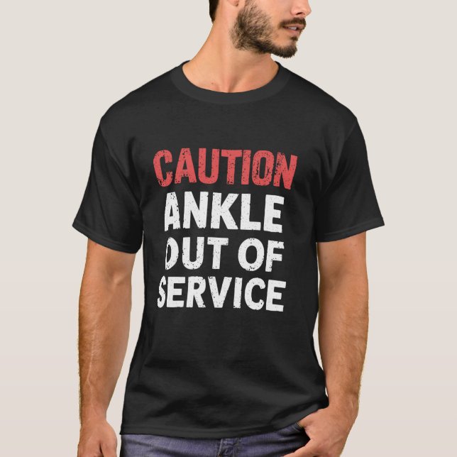 Camiseta Fim do serviço do anel de precaução - Ferimento en (Frente)
