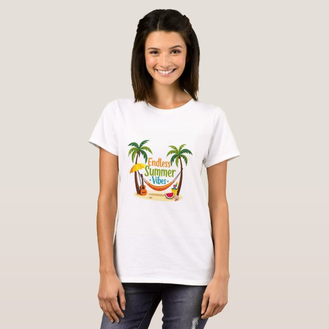 Camiseta Fim do Verão Vibes Hammock Beach Tee (Frente Completa)