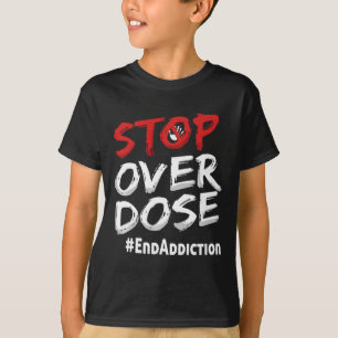 Camiseta Fim do Vício Parar sobre a consciência da dose