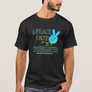 Camiseta Fim Engraçado Do Jardim De Infância Do Ano Escolar