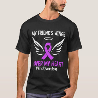 Camiseta Fim Overdose As Asas do Meu Amigo Cobrem Meu Coraç