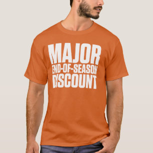 Camiseta Fim principal do disconto da estação