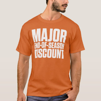 Camiseta Fim principal do disconto da estação