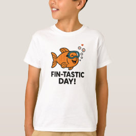 Camiseta Fin-Tastic Day Cute Orange Fish Design