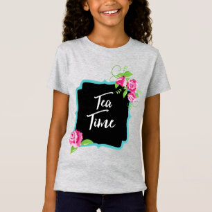 Camiseta fina das garotas do Tea Time