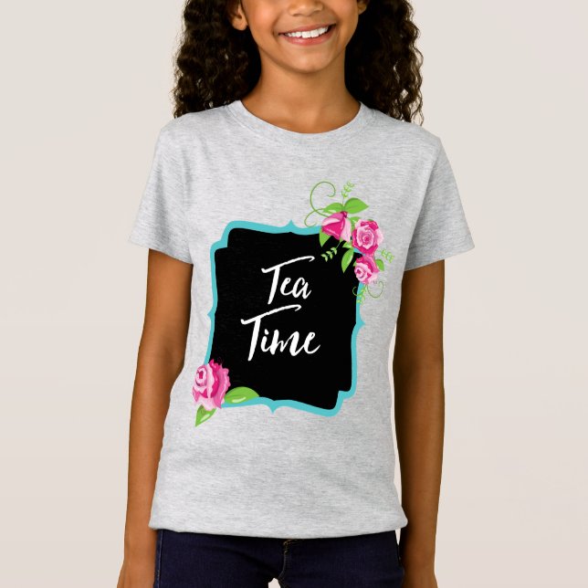 Camiseta fina das garotas do Tea Time (Frente)