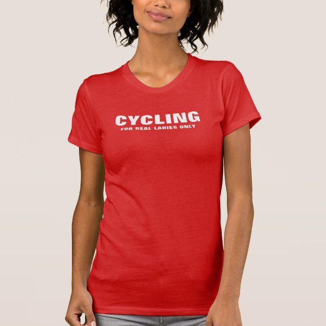 Camiseta fina feminina | Ciclismo Para Mulheres Re (Frente)