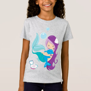 Camiseta fina para meninas