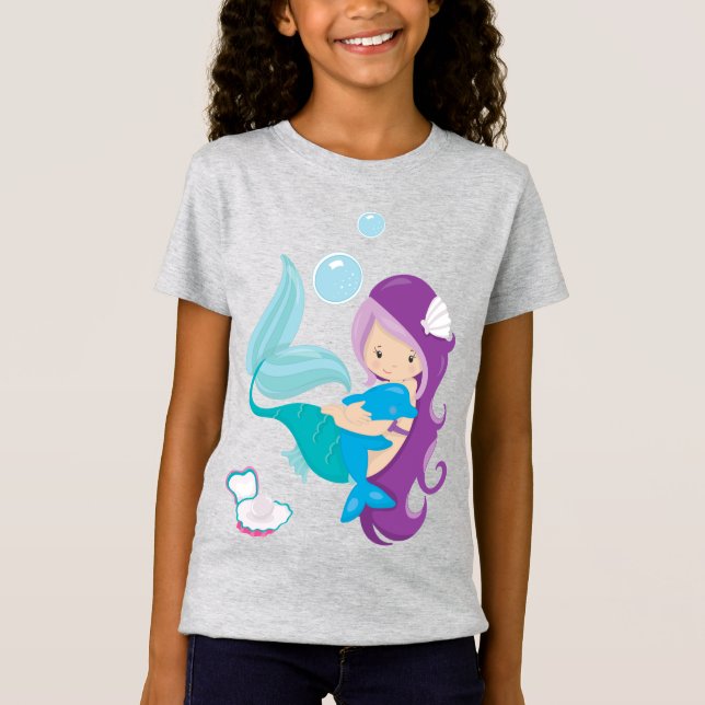 Camiseta fina para raparigas (Frente)