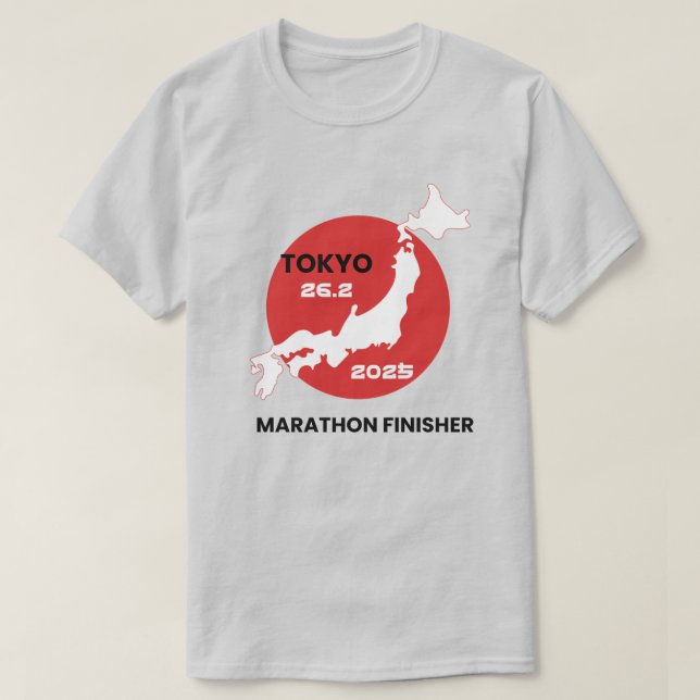 Camiseta Finalizador da Maratona de Tóquio 2025, Presente d (Frente do Design)