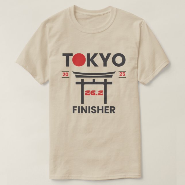 Camiseta Finalizador da Maratona de Tóquio 2025, Presente p (Frente do Design)