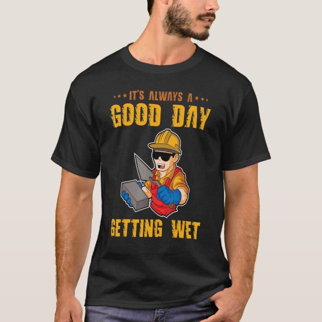 Camiseta Finalizador de Concreto de Construção 2 (Frente)