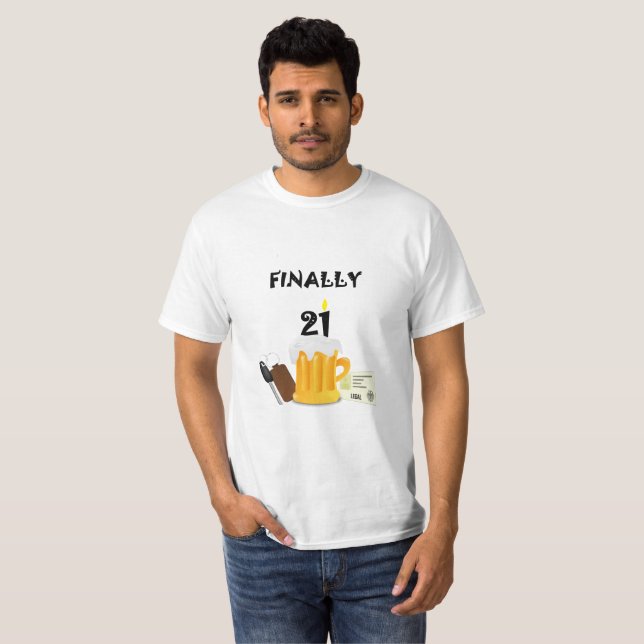 Camiseta Finally 21 (Frente Completa)