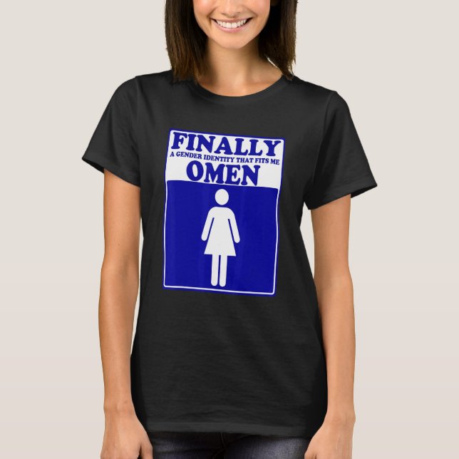 Camiseta Finally A Gender Identity That Fits Me Omen Appare (Frente)