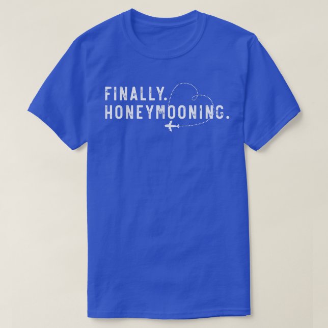 Camiseta Finally Honeymooning Tee Cute Honeymoon Finally Ho (Frente do Design)