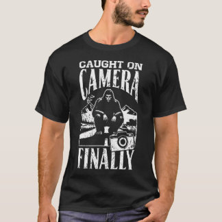 Camiseta Finalmente Capturado Em Câmera Bigfoot Sasquatch G