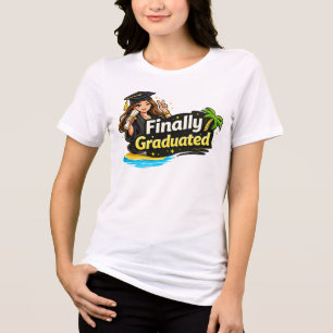 Camiseta Finalmente Graduado 🎓 Camisa de Formatur