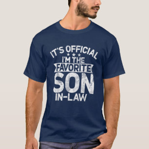 Camiseta Finalmente sou o filho favorito na lei