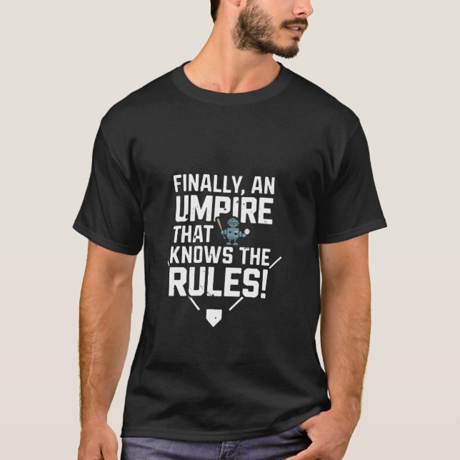 Camiseta Finalmente um árbitro que conhece as regras Humor  (Frente)