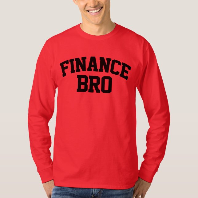 Camiseta Finanças Bro Funny Finanças (Frente)