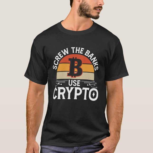 Camiseta Financiamento do Trader da Cadeia de Bloqueios Cry (Frente)