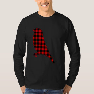 Camiseta Finch Red Buffalo Xadrez Songbird Combinação Famíl