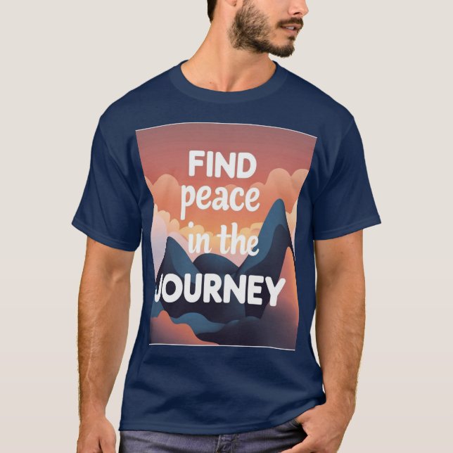 Camiseta “Find Peace in the Journey” – Unisex Jambhala Vibe (Frente)