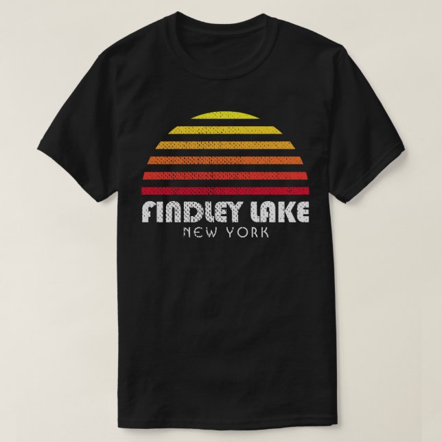 Camiseta Findley Lake New York Mina NY Chautauqua (Frente do Design)
