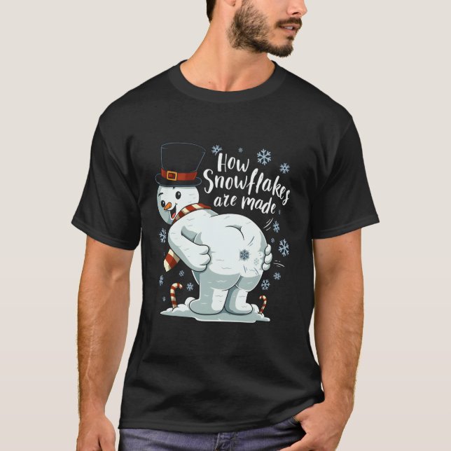 Camiseta Fing Snow Faça Flocos De Neve Inverno (Frente)