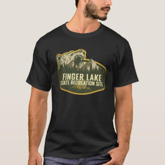 Camiseta Finger Lake State Recreation Site Alasca Acampamen