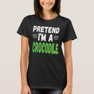 Camiseta Fingido bonitinho, sou um Halloween crocodilo