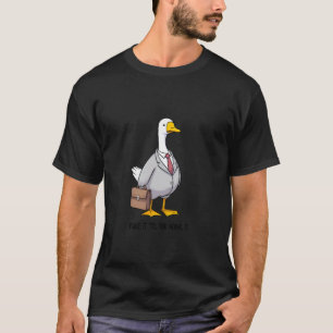 Camiseta Fingir Até Buzinar Negócios Divertidos Ganso Troca