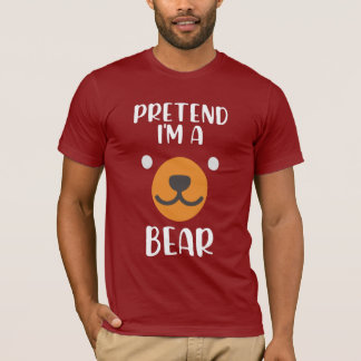 Camiseta Fingir Engraçado Sou um Urso