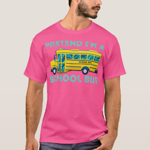 Camiseta Fingir Ix27m a School Bus Engraçado 1
