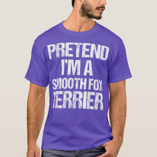 Camiseta Fingir-me de um Dia das Bruxas Preguiçosas Terrier