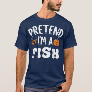 Camiseta Fingir-Me Um Costume De Halloween De Peixes Homens