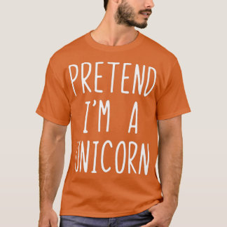 Camiseta Fingir-Me Um Figurino De Unicórnio, O Halloween É