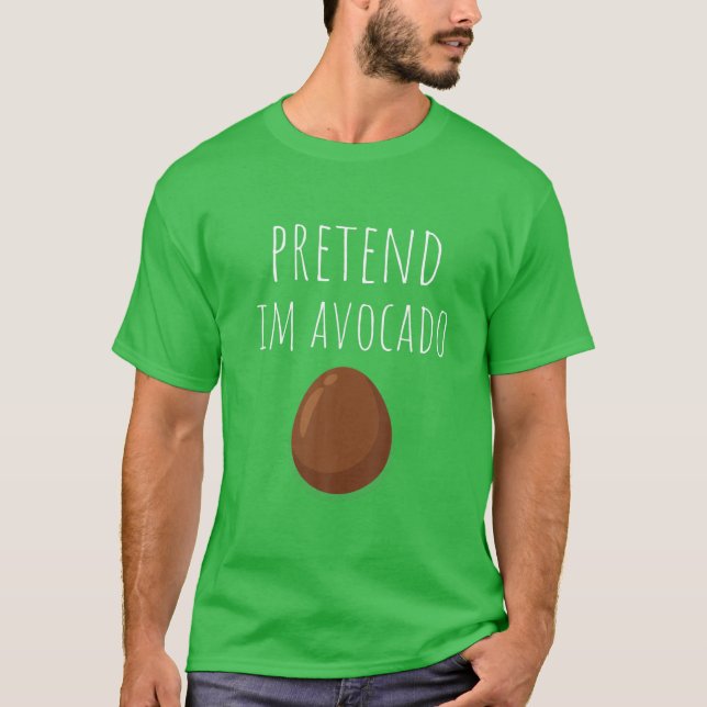 Camiseta Fingir-Me Um Halloween Preguiçoso E Engraçado (Frente)