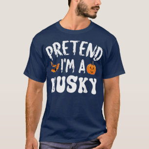 Camiseta Fingir-Me Um Rouco De Figurino De Halloween Homens