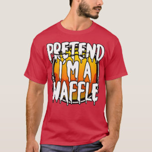 Camiseta Fingir-Me Uma Feira De Waffle Engraçada Fodle Fodl