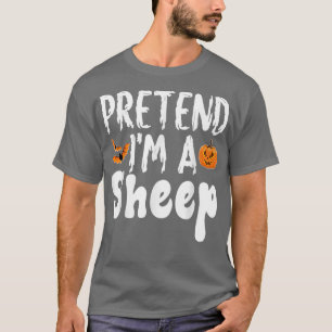 Camiseta Fingir-Me Uma Festa De Figurino Do Dia Das Bruxas
