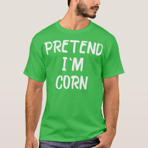 Camiseta Fingir O Milho No Último Minuto O Fato De Hallowee